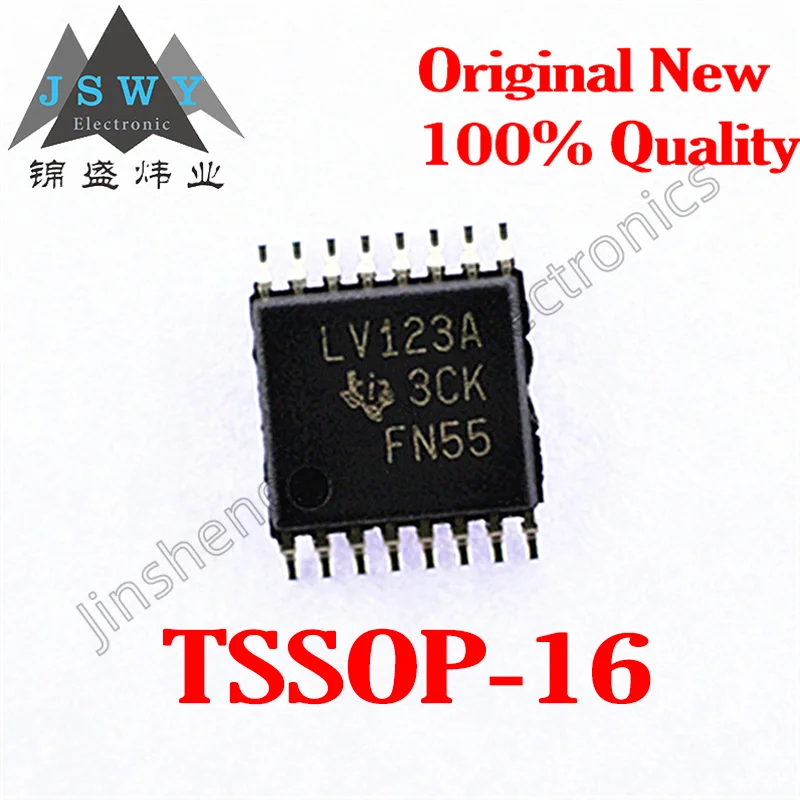 1-50PCS SN74LV123APWR 74LV123A TSSOP-16 screen printed LV123A multi frequency oscillator chip original stock