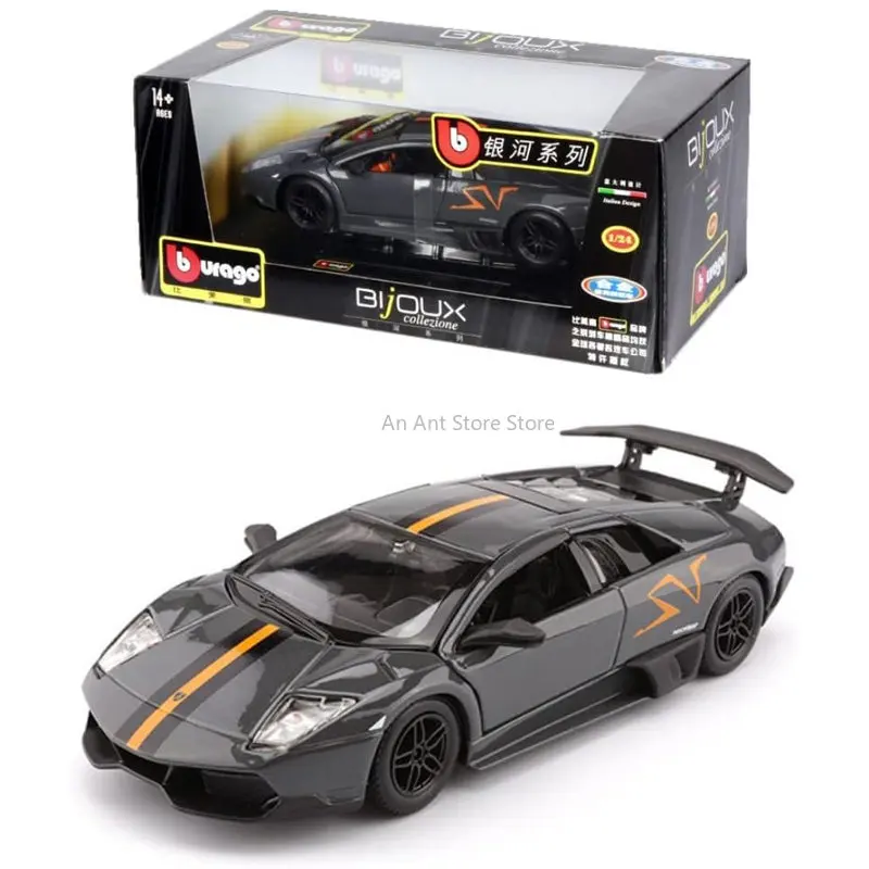 Bburago 1/24 Racing LP670-4 SV Alloy Luxury Sports Car Model, Used for Lamborghini Die-cast Metal Vehicles, Collectible Gifts