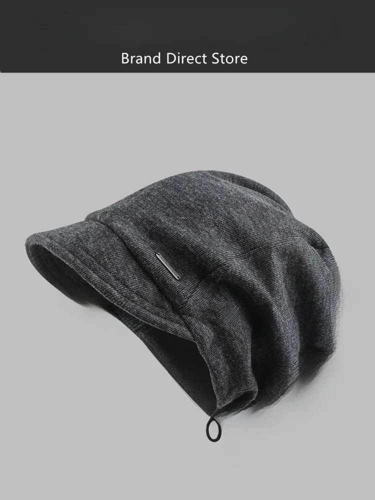 rouiiefao-bonnet-a-franges-de-style-japonais-ample-pour-grande-taille-de-tete-unisexe-chaud-automne-hiver-couvre-tete-amincissant-le-visage