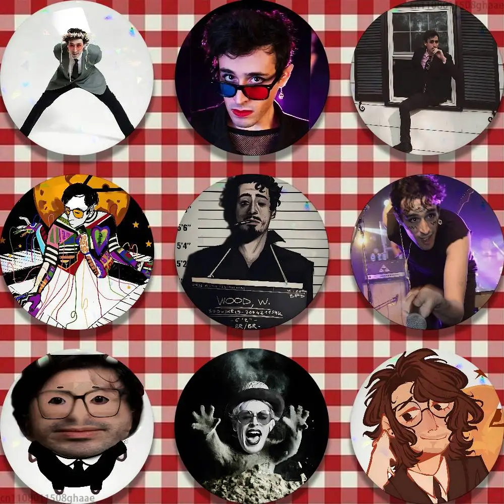 

Will Wood Pins 58mm Cute Cartoon Badge Handmade Brooches for Backpack Accessories Jewelry Gifts