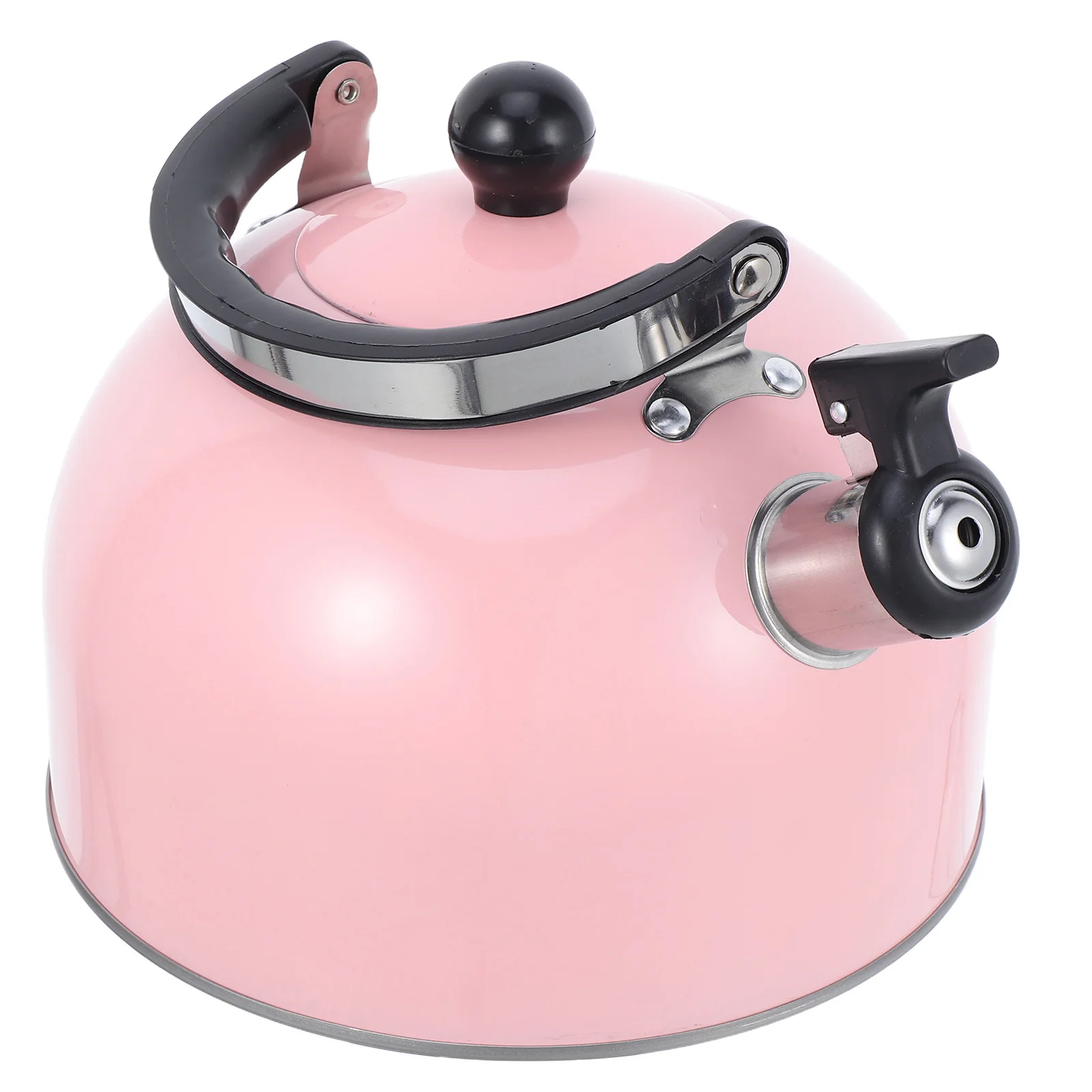 

3L Stainless Steel Whistling Tea Kettle Stovetop Foldable Handle Hot Water Pot For Boiling Brewing Coffee Non-Electric Kitchen