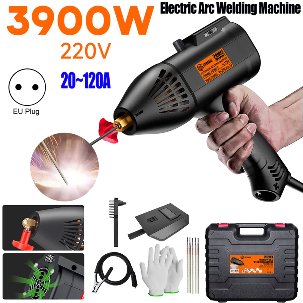 

3900W 220V Portable Handheld Electric Arc Welding Machine for DIY Welding Working Automatic Digital Adjustable Welding Equipment