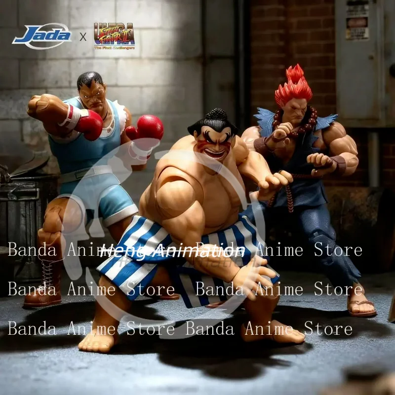 

Jada Toys Street Fighter 2 Gouki M Bison E Honda Action Figure Genuine Figurines PVC Collection Boxer Balrog Game Toy Gift