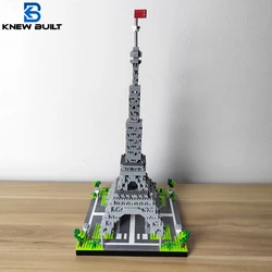 France Pride: Paris Eiffel Tower Micro Mini Building Blocks  3 Size Choice Adult Architecture Puzzle Toy Kit Assemble Brick Gift