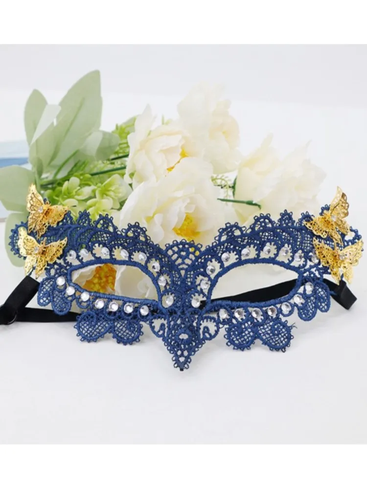 Masque pour les yeux Sexy plume eau diamant gland vénitien mascarade bal Halloween fête déguisement accessoires de déguisement dame masque facial