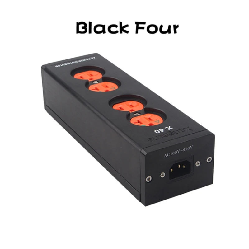 HiFi US power strip 2 sockets/4 sockets/6 red copper power sockets for Hi-end audio system power cables