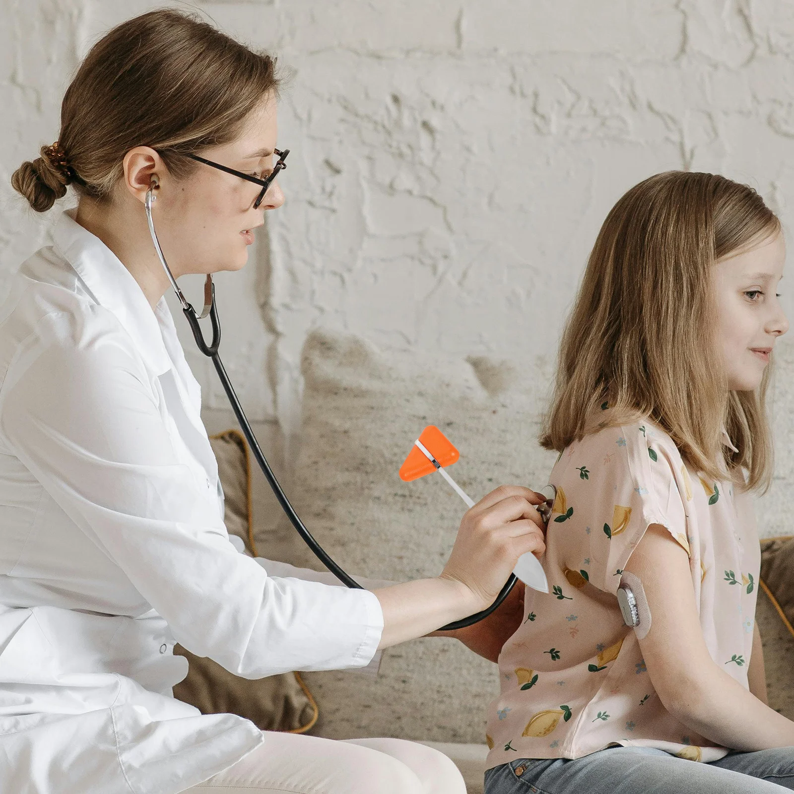 

1pcs Dual Head Diagnostic Testing Hammer Ergonomic Handle Lightweight Portable Multi-Purpose Medical Tool For Hospital School