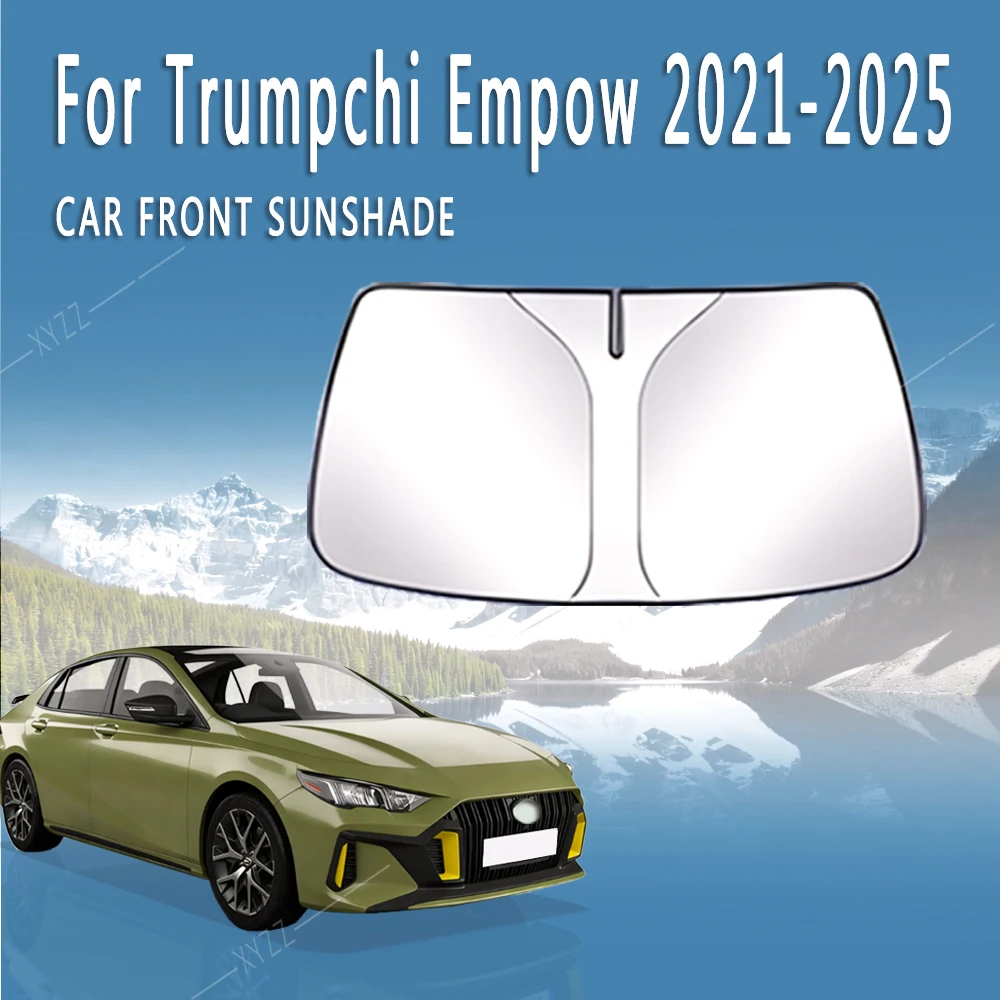 

Car Front Windshield Sunshade Heat Insulation Sun Visor Summer Colling Auto Accessories For Trumpchi Empow 2022~2025 Foldable