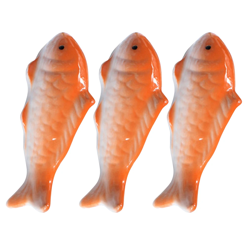 

3Pcs Realistic Floating Fish Pond Decor Ceramic Koi Goldfish Aquarium Water Feature Ornament Fish Pond Decoration
