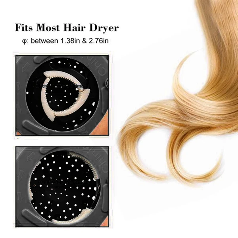 Hair Dryer Diffuser Universal Hair Diffuser Attachment For Fine Thick Curly Wave And Frizzy Hair Salon Tool