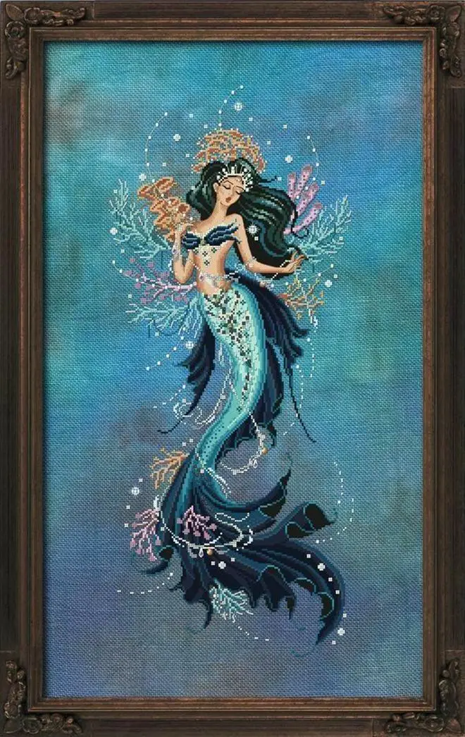 Bf - Mermaid 35-67 Counted Cross Stitch 11CT 14CT 18CT Cross Stitch Kits Embroidery Needlework Sets