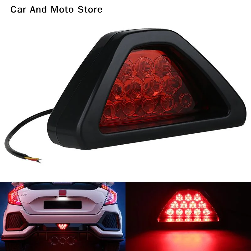 

Universal Brake Signal Lamp Style Triangle Sporty 12LED Rear Fog Light Tail Third Brake Lamp DRL For Car Modified Accessories