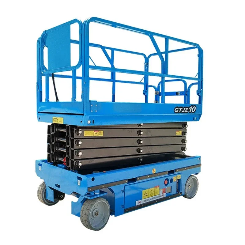12m for Self-propelled Lifting Platform Fully Self-propelled Aerial Work Lift Electric Hydraulic Scissor-type Climbing Ladder