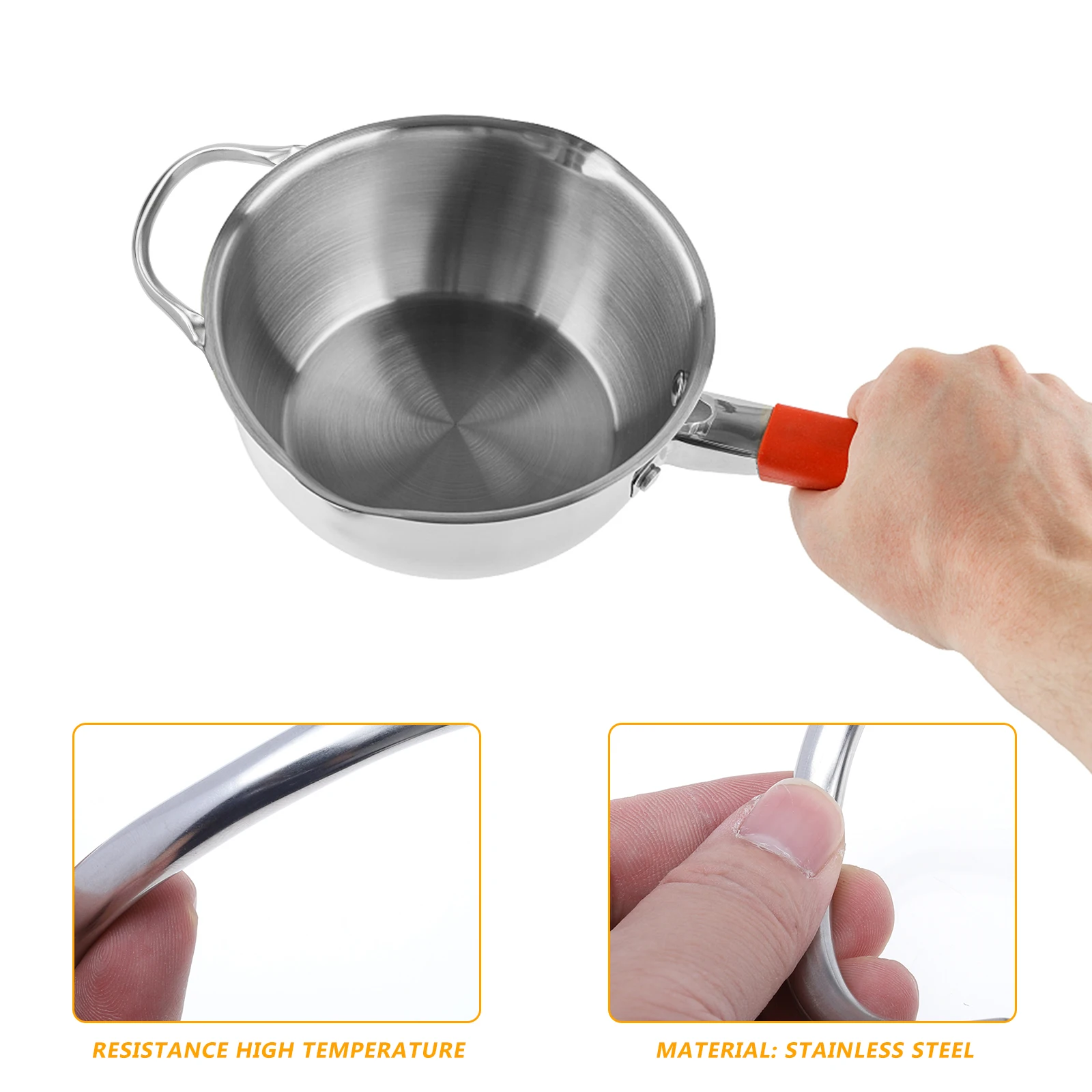 

10pcs Pot Ear Handle Replacement Stainless Steel Cookware Accessory Side Handles Non Slip Heat Resistant Kitchen