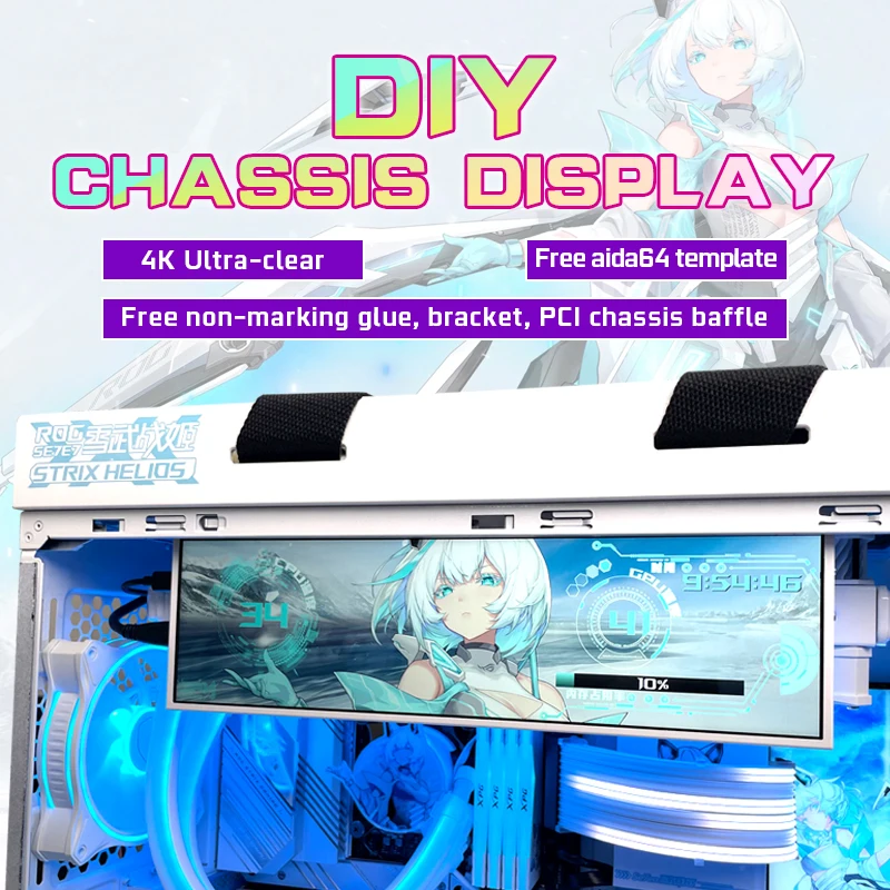 

Ультраширокий дополнительный дисплей для ПК, двухэкранный монитор-расширитель, поддержка 4K для игр, торговли акциями и настройки рабочего стола своими руками