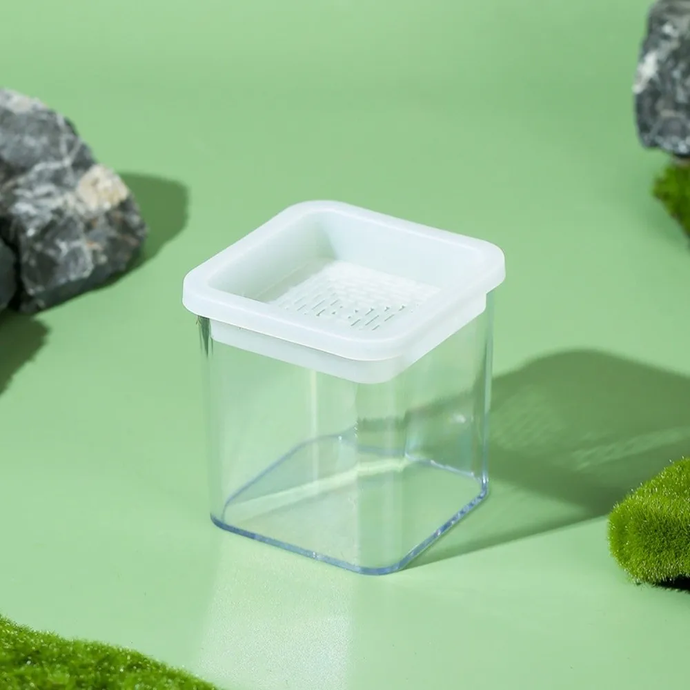 Detachable Soilless Cultivation Cup Layered Transparent Microgreens Growing Box with Drain Holes Portable Hydroponic Planter