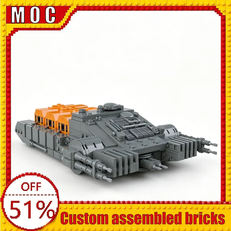 

1291PCS TX‑225 GAVw Occupier Combat Tank Hovertank War Series Ground Vehicle MOC Model Building Blocks Assembly Learning Gifts