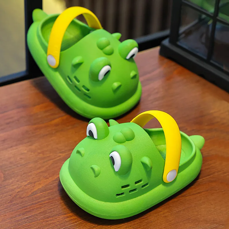 

Children's Slippers Summer Cartoon Dinosaurs Shoes for Kids Girls Boys Anti Slip Sandals Baby Beach Shoes Toddler Rubber Sandal