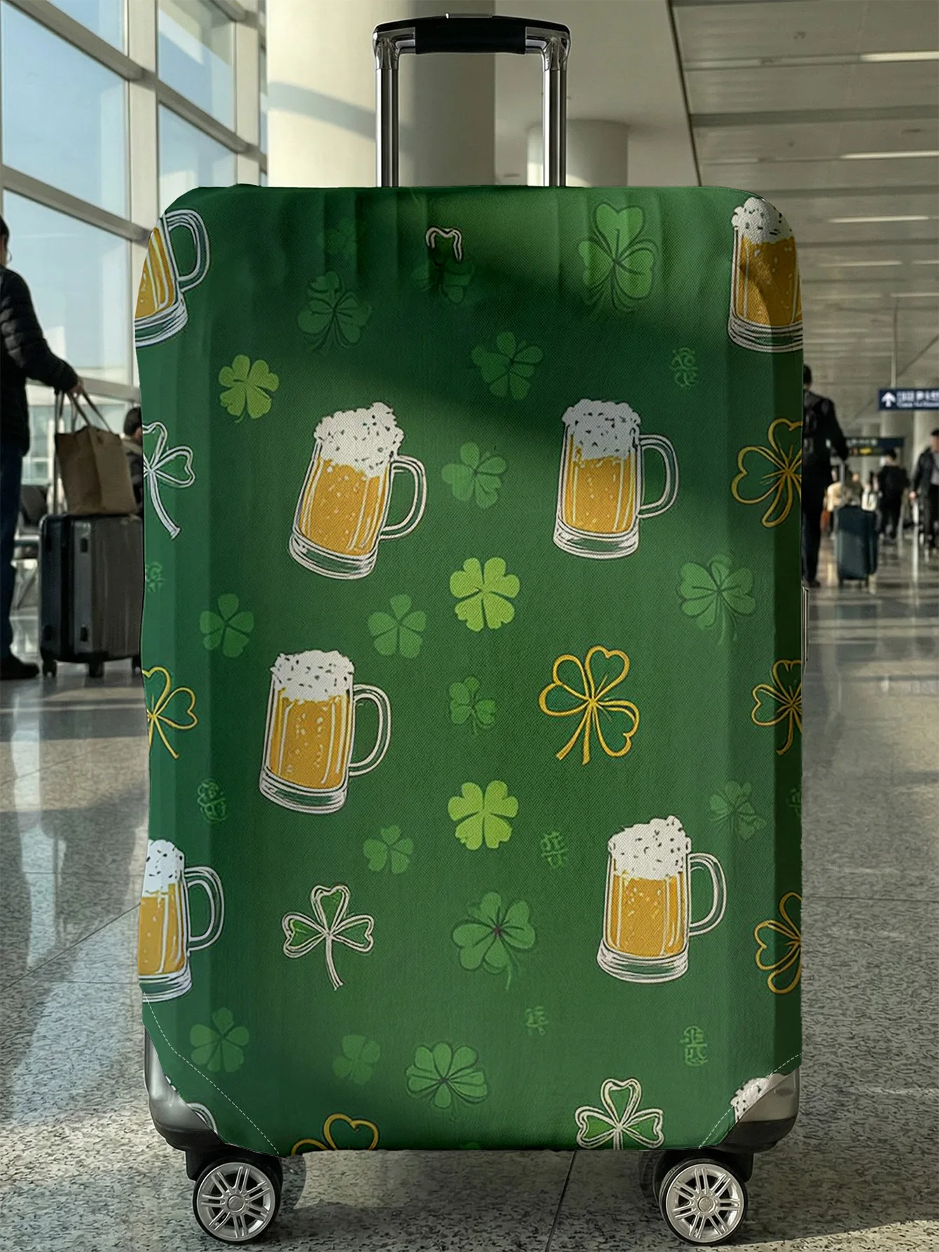 

Beer glass clover luggage protection cover, suitable for 18-32 inch luggage covers, luggage handle gloves, travel accessories