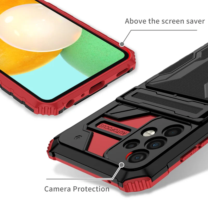 Etui z przegródką na karty, odporne na wstrząsy, do Samsung Galaxy S26 S25 Edge S24 S23 S22 S21 S20 FE Plus Ultra A52 A53 A54 A55 A56 — zdjęcie produktu 5