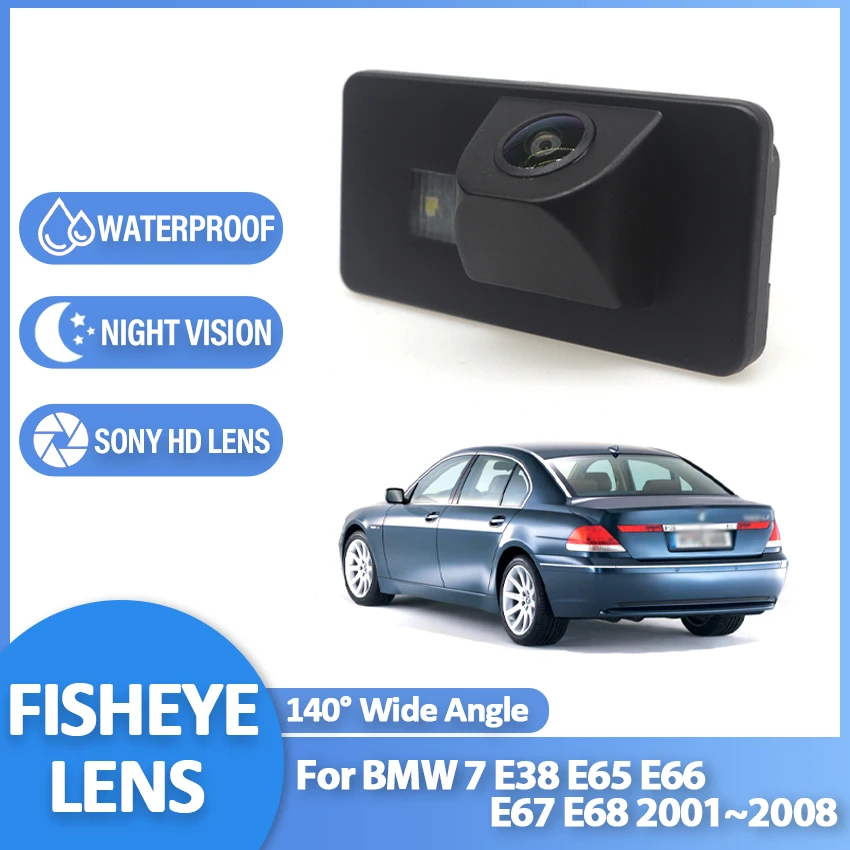 Rear View Reverse Camera CCD Night Vision Back up license plate camera For BMW 7 E38 E65 E66 E67 E68 2001~2005 2006 2007 2008