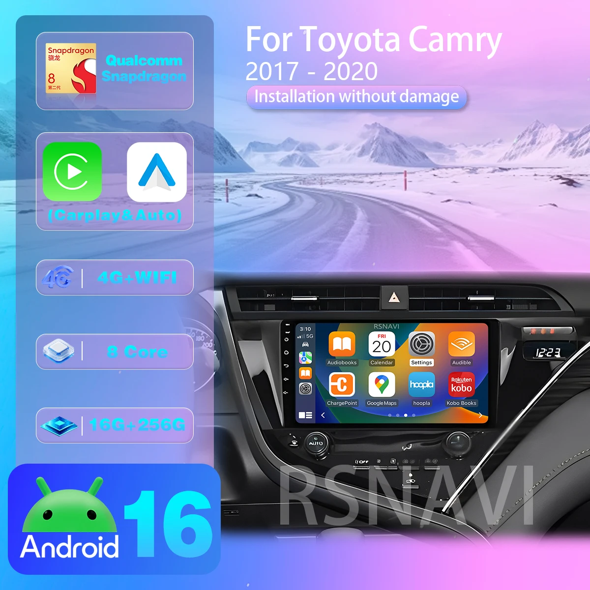 Car Dsp With Android App Control - Android 16 For Toyota Camry 2017