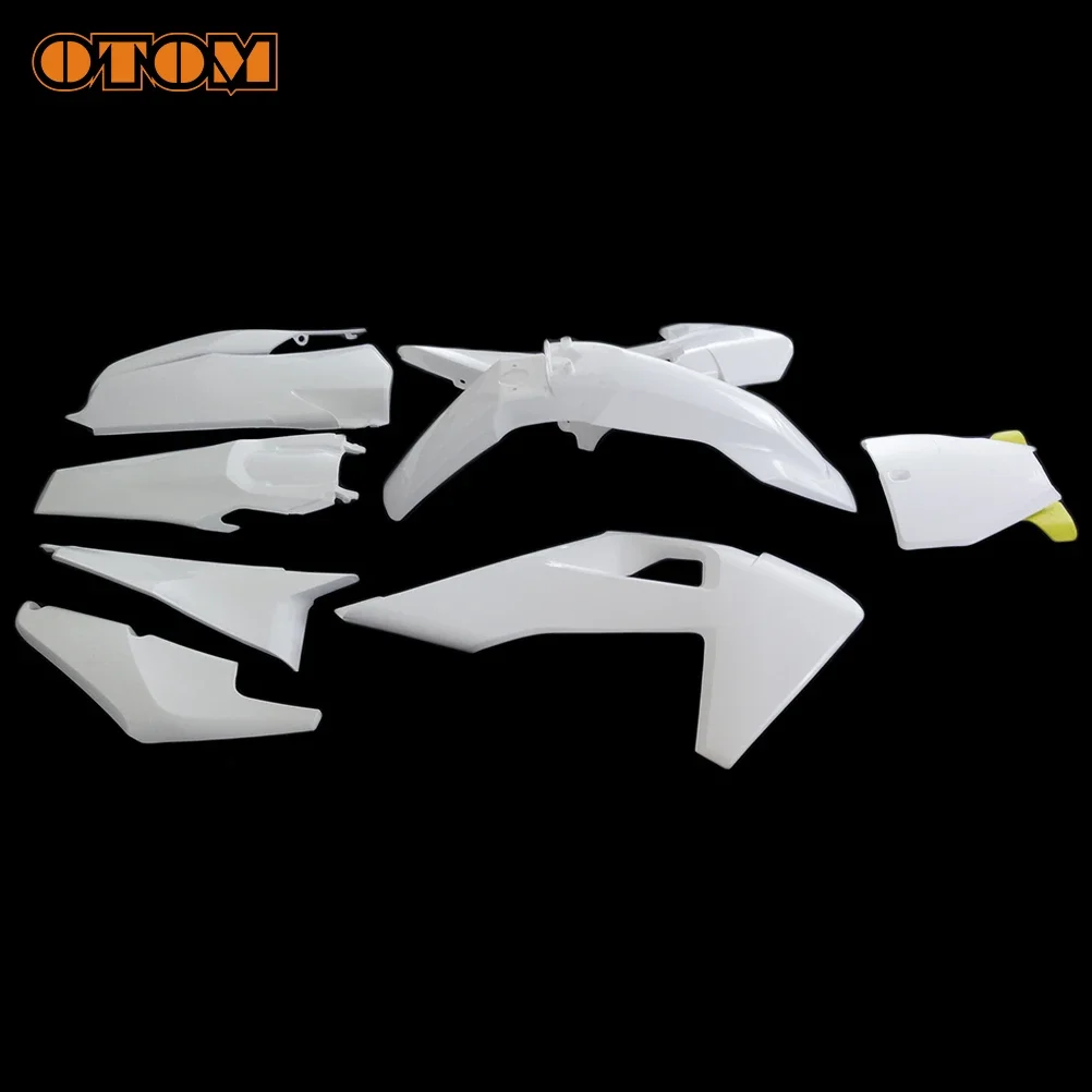 OTOM Motorcycle Full Plastic Kit Body Fairing Front Number Plate Panel Fender Fuel Tank Radiator Shroud Cover For HUSQVARNA 2023