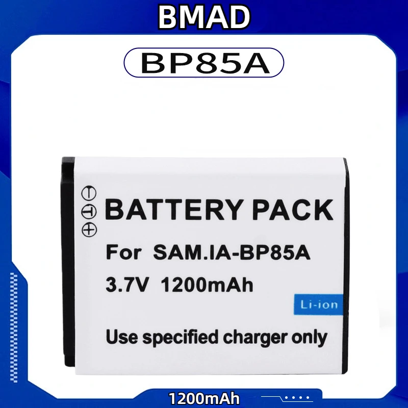 BP85A 3.7v 1200mAh Lithium Battery Suitable for Samsung BP85A PL210 SH100 WB210 Digital Camera Battery Full Decoding