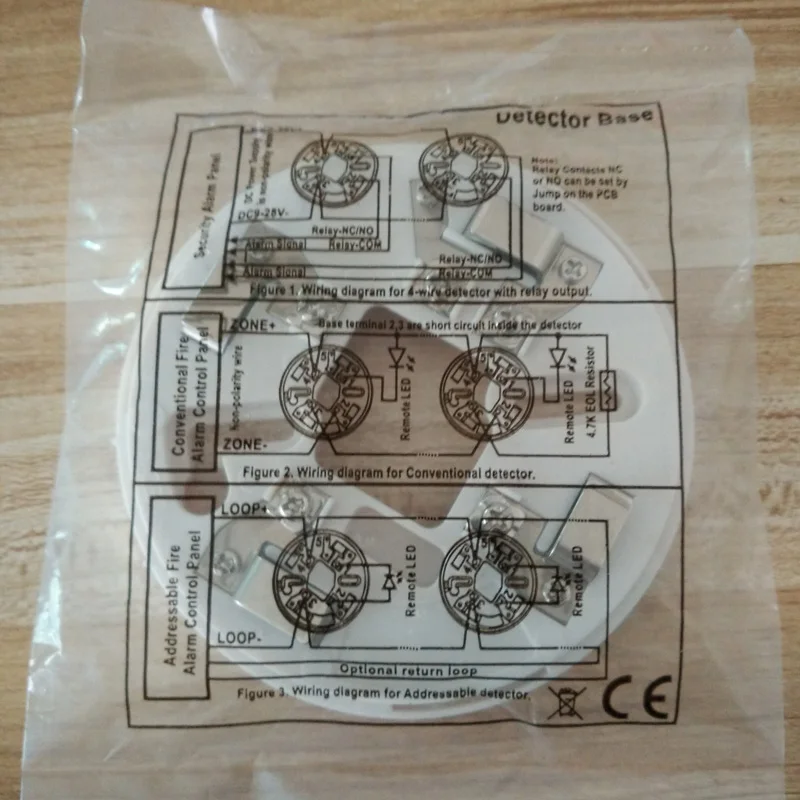 4-wire Conventional Smoke & Heat Detector Multi Sensor with Relay output smoke heat combination alarm
