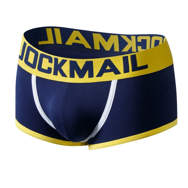 JOCKMAIL Brand Men Underwear Boxer shorts Backless Buttocks Cotton Sexy open back Gay Men Underwear JockStrap cuecas Gay panties