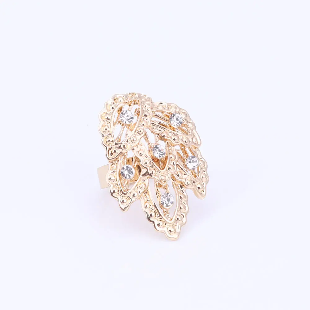 Jewelry Sets For Women Fine Crystal Necklace Earrings Bracelet Set African Beads Gold Color Pendant Wedding Dress Accessories