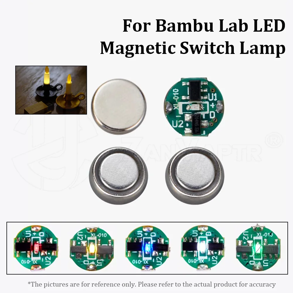 Für Bambu Lab Einzel-LED-Leuchte mit Magnetsteuerung DIY 3D-Druck Modellteile für Bambu Voron AD5M K1 Kobra – Detail 1