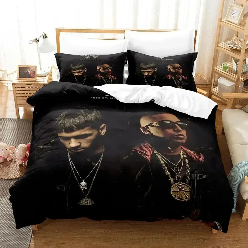 3D Print Anuel Aa Real Hasta La Muerte Comfortable Duvet Cover Pillowcase Bedding Set Children Bedroom Decoration Home Textile