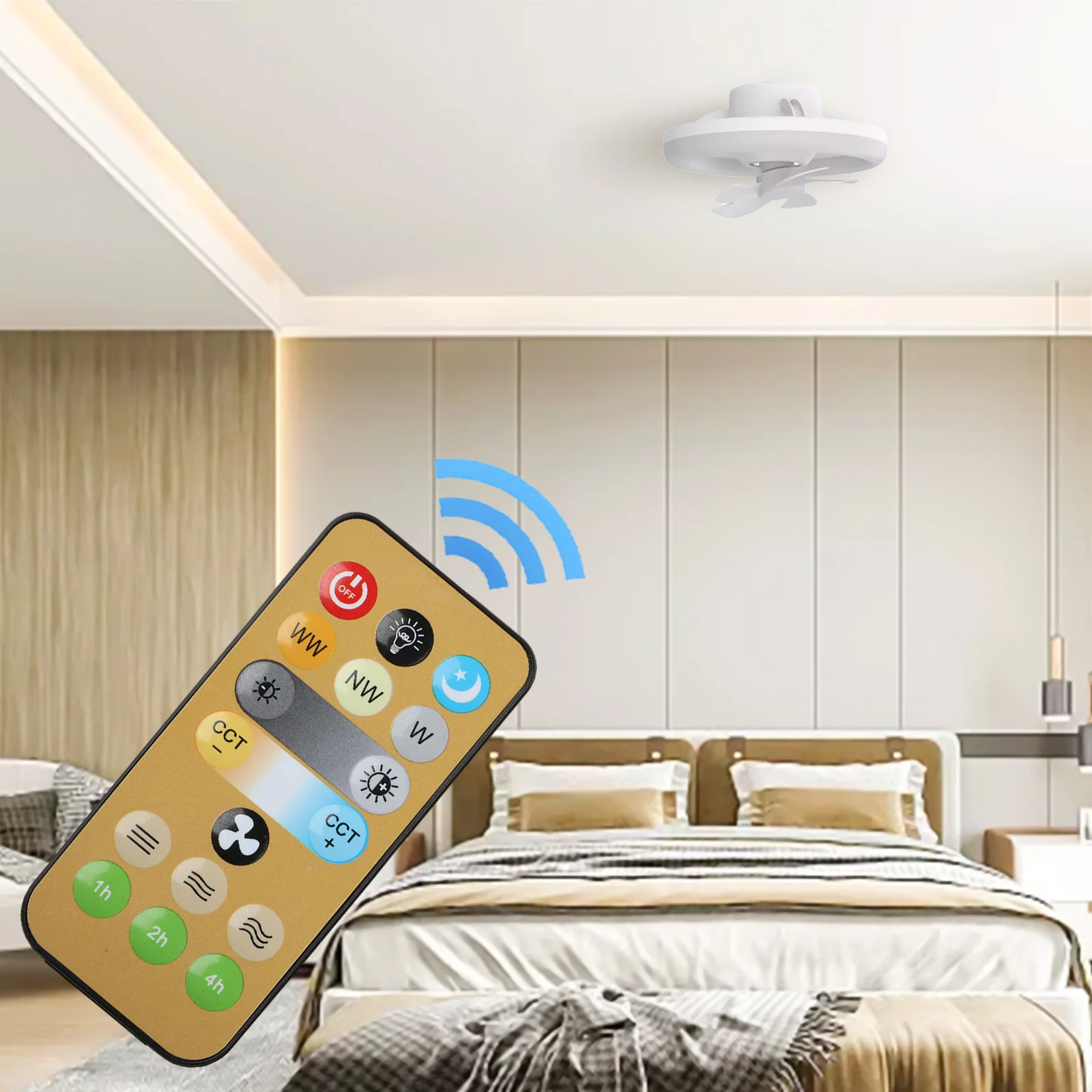 Adjustable Remote Wireless Remote Control Suitable For Bedrooms Versatile Compatibility Convenient Operation For E27 Fans