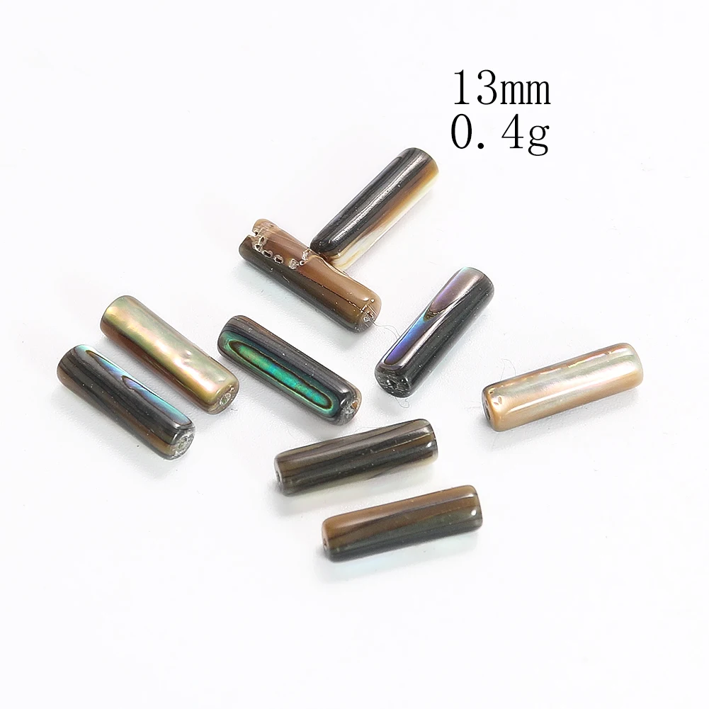 Natural Abalone Shell Beads Cylindrical Shape Loose Spacer Beads for Jewelry Making Diy Necklace Bracelet Accessories Wholesale