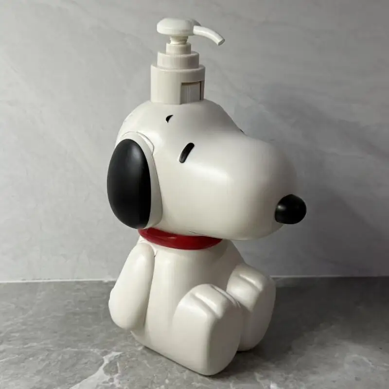Kawaii Snoopy Dispenser Bottle Cartoon Dog Shampoo Body Wash Hand Soap Press Bottle Bathroom Decor Storage Ornament Home Gift