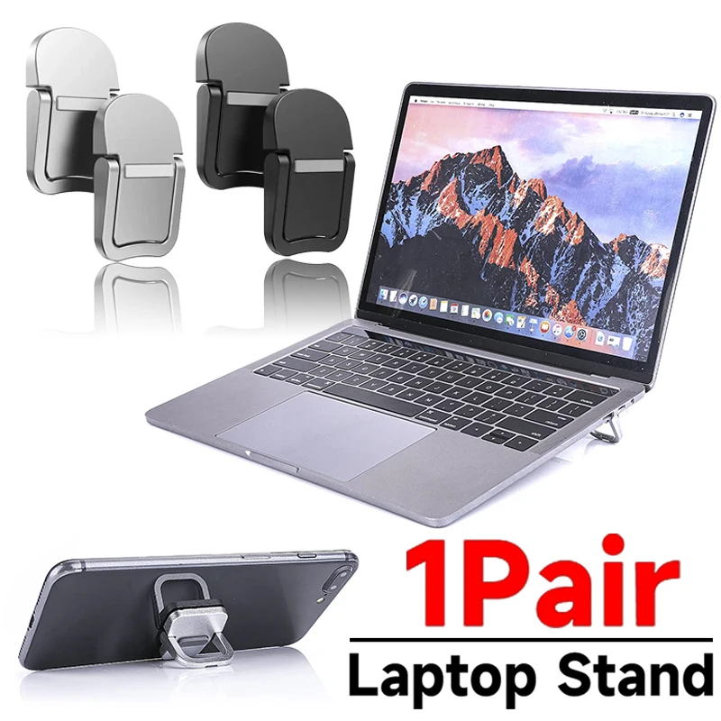 Foldable Laptop Kickstand for Computer Keyboard Portable Aluminum Alloy Support Invisible Laptop Stands for Macbook Notebook