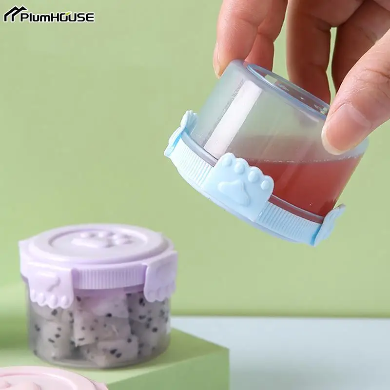 Mini Condiment Squeeze Bottle Dispenser Box Salad Dressing Tomato Sauce Jar Ketchup Container Plastic Portable Lunch Bento Box