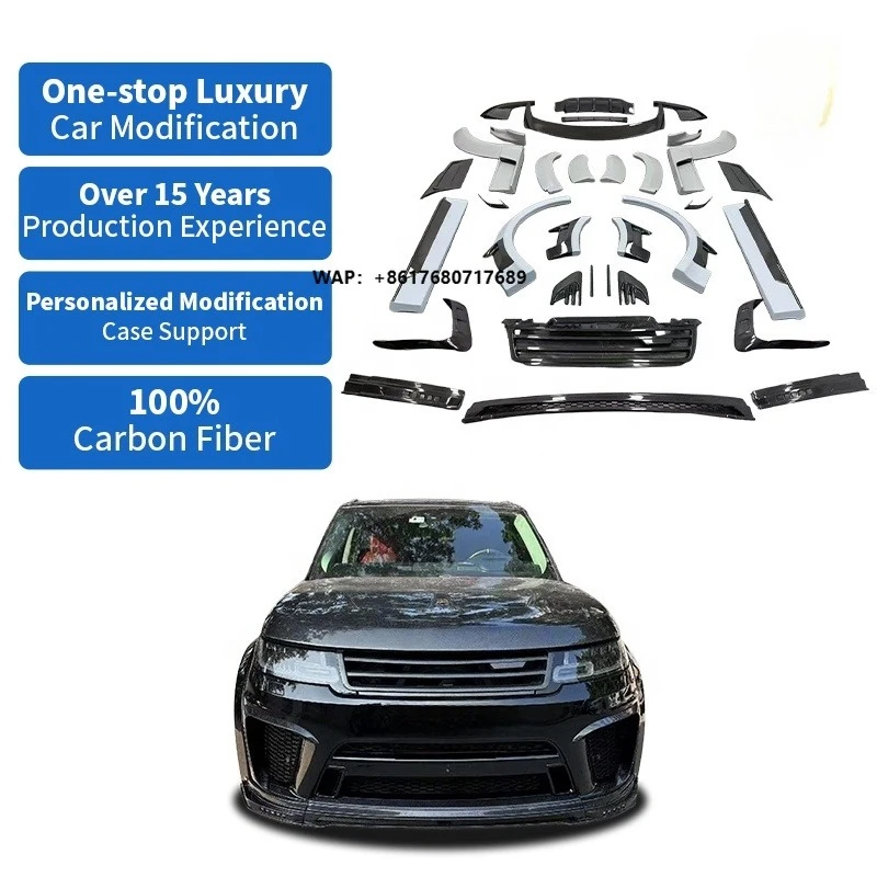 Facelift MSY Body Kits for Land-Rover Range Rover Sport SVR Front Splitter Side Skirts Rear Spoiler Wheel Arches WideBody Kit