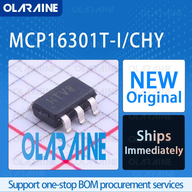 

5/10/100Pcs MCP16301T-I/CHY SOT-23-6 original ic chip Switching regulators RoHS 1 Output The output voltage is 15V Current 600mA