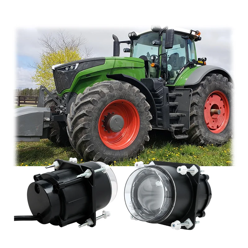 

Новая круглая светодиодная фара 90 мм для Fendt G334900160012, алюминиевая, с дальним светом и габаритным огнем