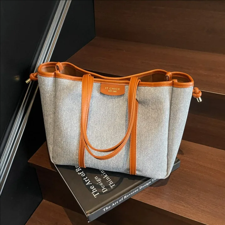 

Shoulder Bag Underarm Bag Canvas Bag Large Capacity Tote Bag New Versatile Women's Bag