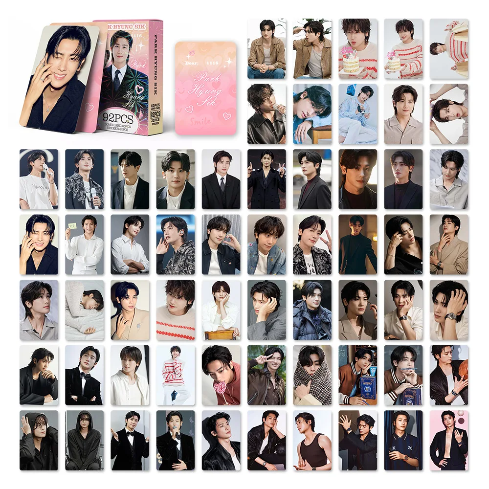 92pcs/set Park Hyung Sik lomo Star Photocards Photo Lomo Cards Fans Collection Printed Cards image 3