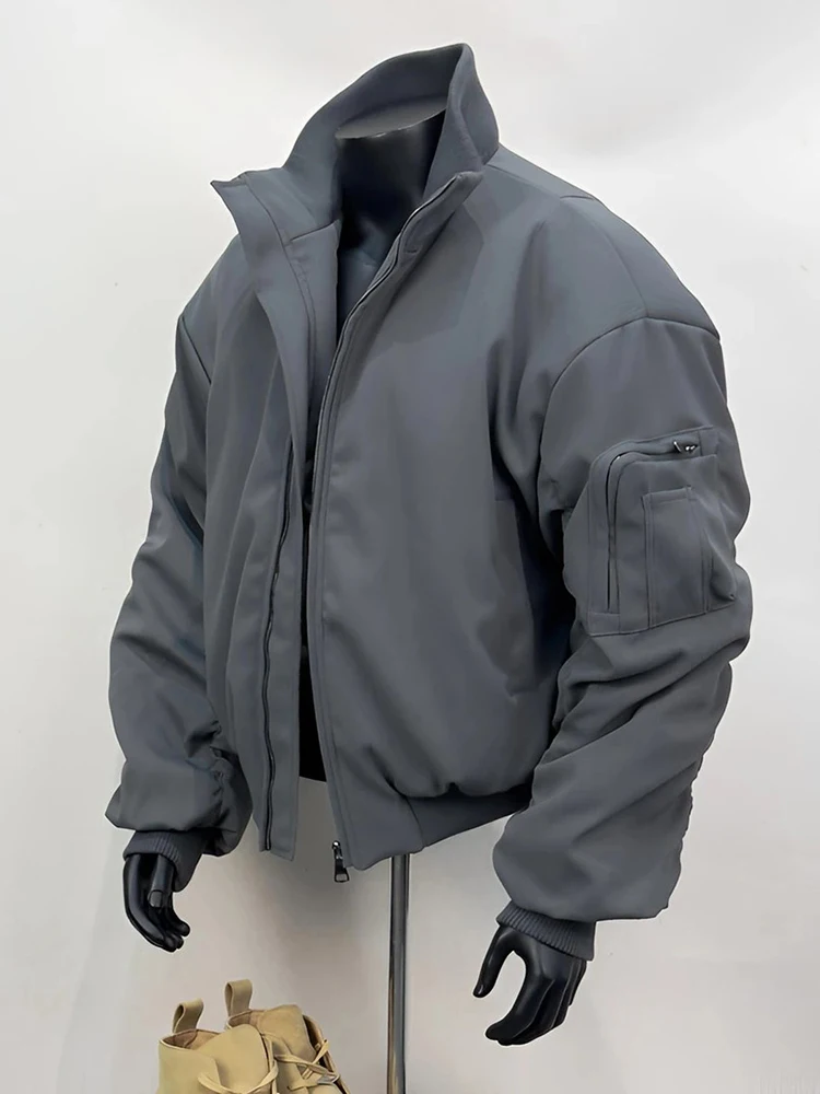 

Мужская зимняя куртка Cleanfit American Pilot Jaet из хлопка с воротником-стойкой, дышащая, с утепленной подкладкой