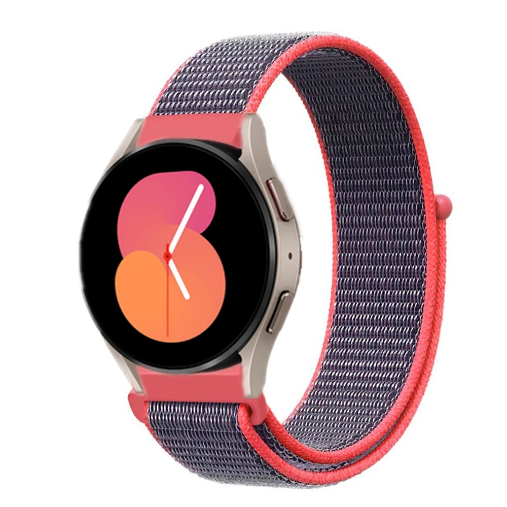 20มม.สำหรับนาฬิกา Samsung Galaxy Watch4คลาสสิก42มม.46มม.Watch5 Pro Hook & Loop สำหรับ Watch5 40มม.44มม.