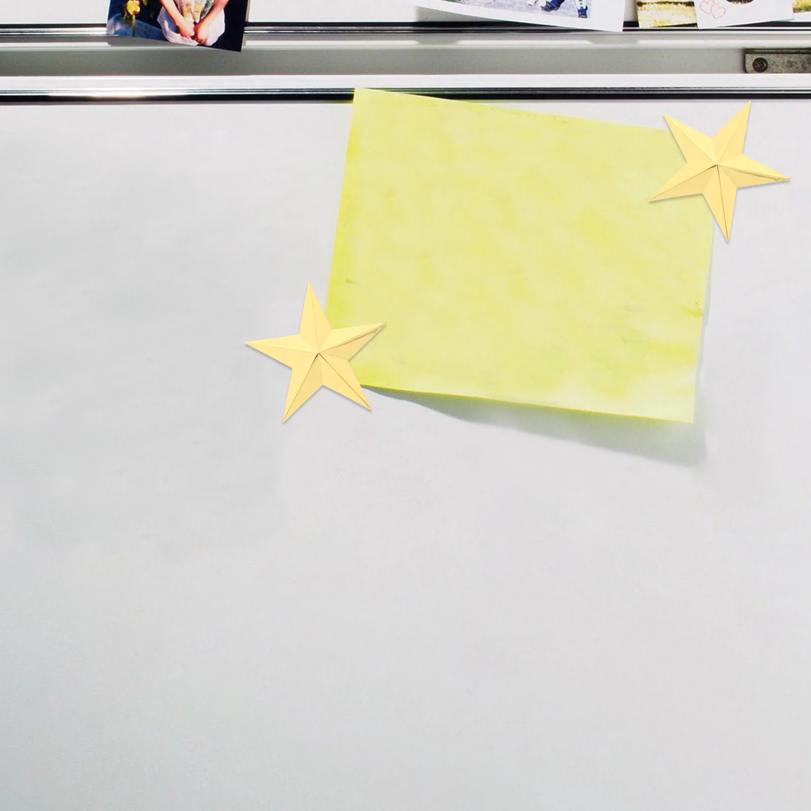 

4Cm Metal 3D Star Ornament Zinc Alloy Magnetic Decorative Stars for DIY Crafts Home Decor Medal Making School Office Christmas