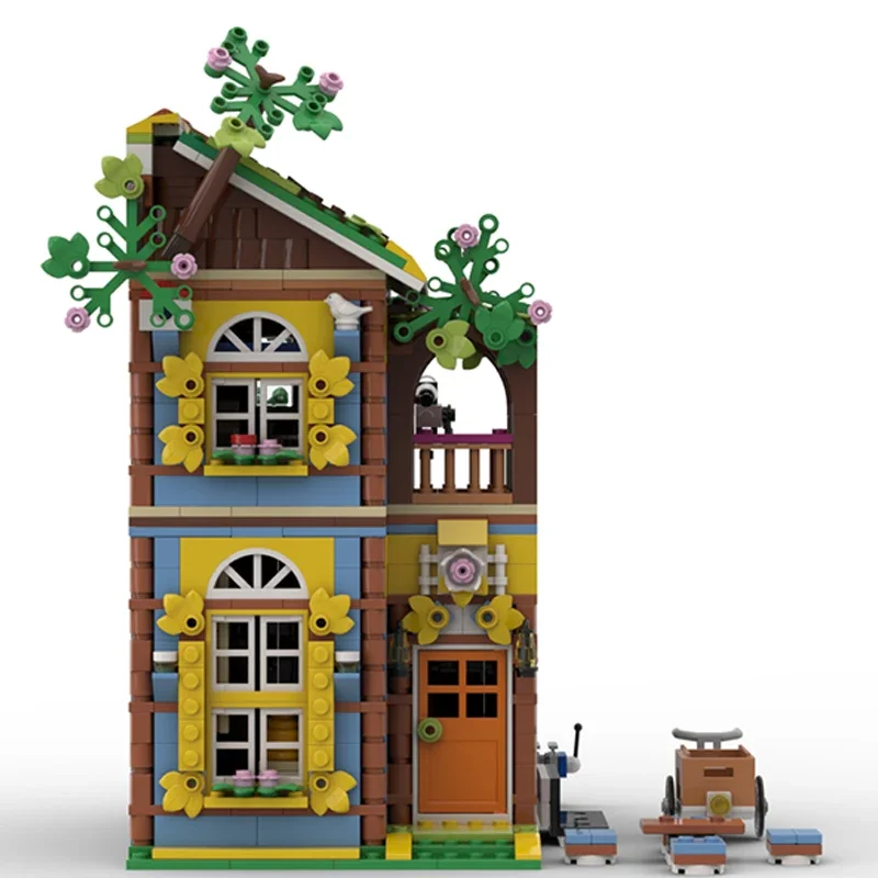 Briques de construction MOC Street View pour enfants, modèle de magasin d'apiculteur, cabane dans les arbres, cadeaux technologiques modulaires, assemblage de vacances, jouets imbibés