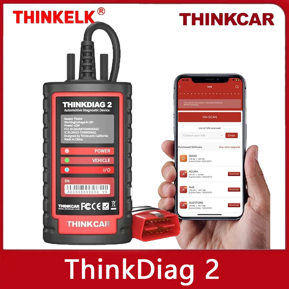 

Диагностический сканер THINKCAR Thinkdiag2 OBD, диагностический сканер