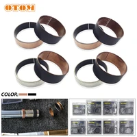 Buje de horquilla de motocicleta, 4 piezas, Universal, 41mm, 43mm, 47mm, 48mm, 49mm, rieles de guía externos, piezas de reparación de suspensión de choque delantero