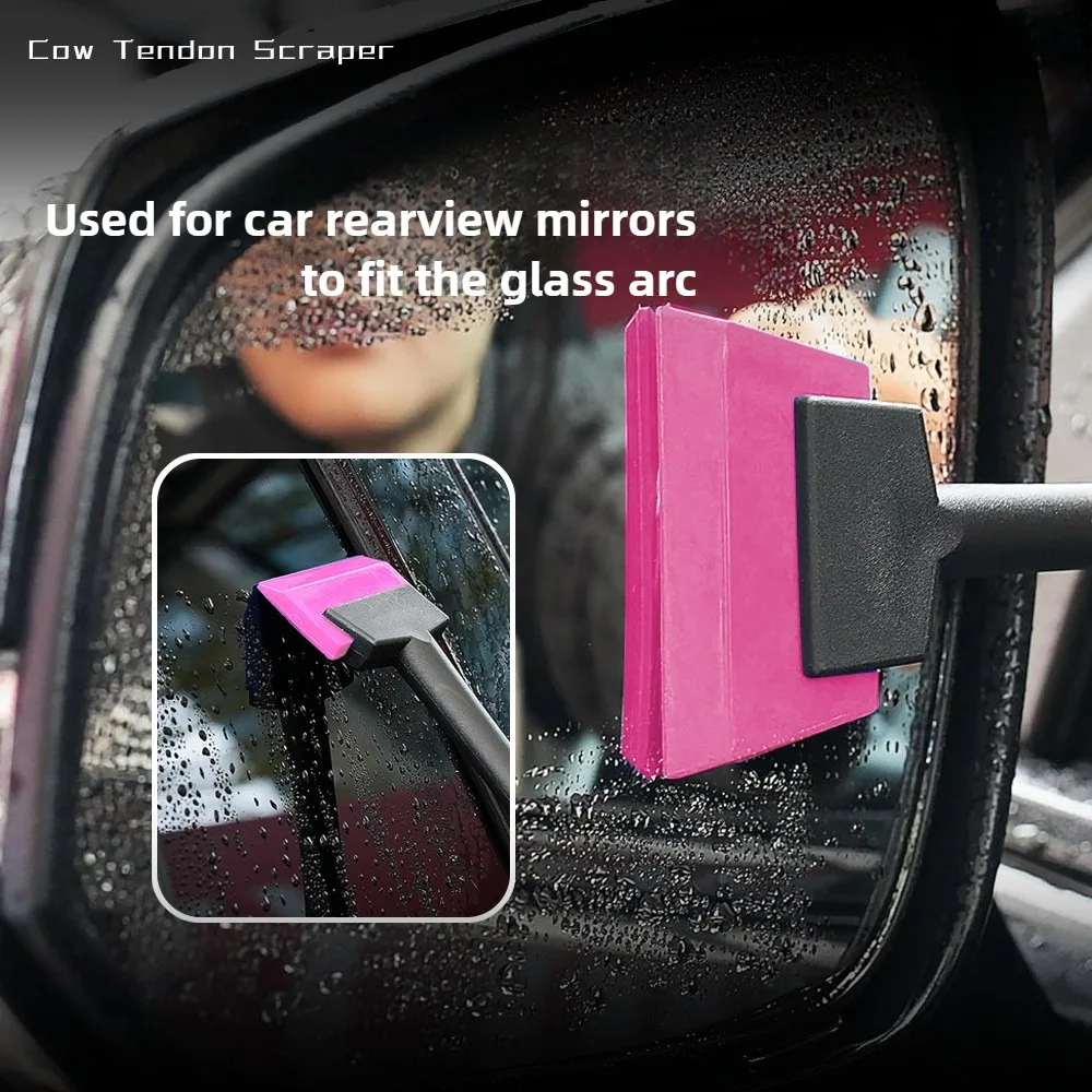 ALIWRAP Small Handle Rubber Squeegee PPF Scraper Corner Windshield Glass Water Remove Wiper Window Tinting Car Cleaning Tool